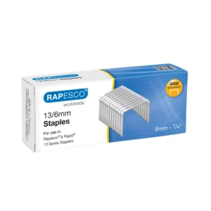 Box of Rexel Staples size 13/6mm. blue and white box