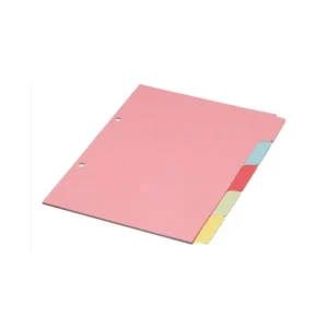 A4 divider 5 part coloured